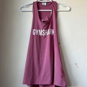 Pink gymshark open back tank